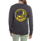 Sweat-shirt Femme "Escalade sur la Lune" (2025) Carbone/Giallo Alt View #2