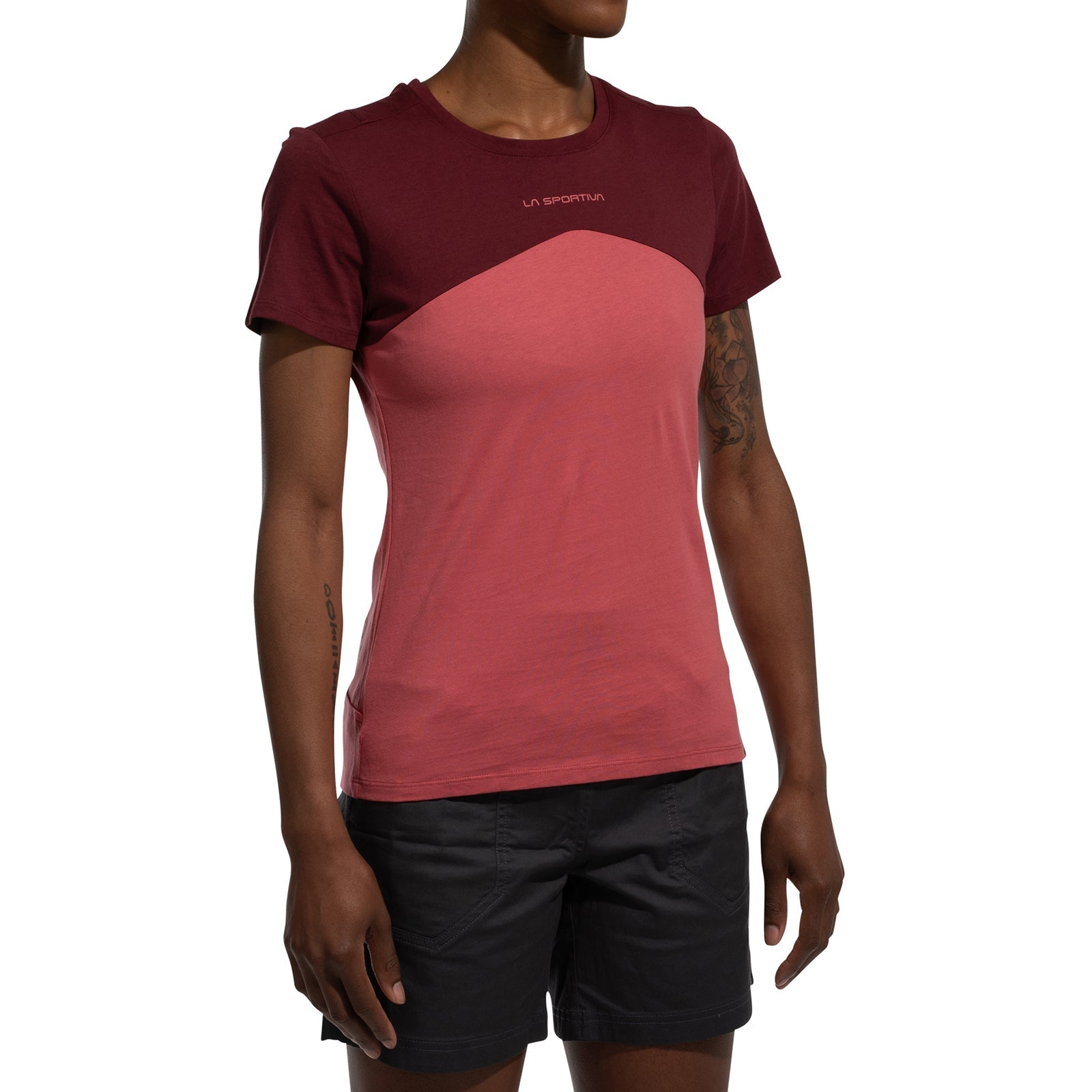 Roof T-Shirt Women's (2025) Rosebay/Redwood