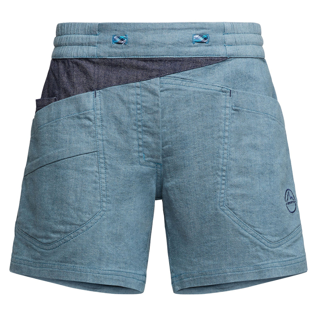 Shorts d'escalade Sierra Rock femme (2025) Ouragan/Mer profonde Alt View #1

