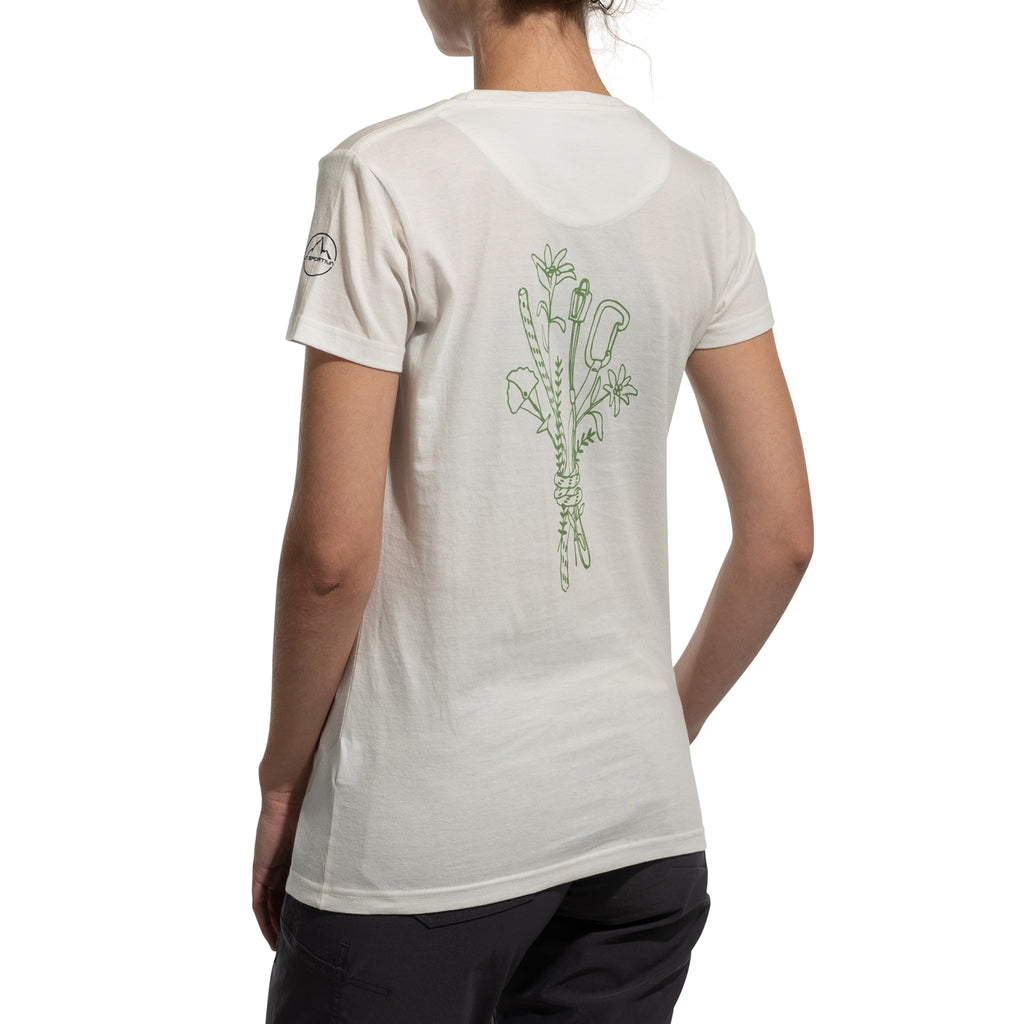 T-shirt femme Climb Flower (2025) Craie Alt View #2
