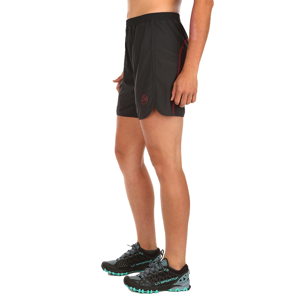 Zen Shorts Women's Black/Hibiscus Alt View #2
