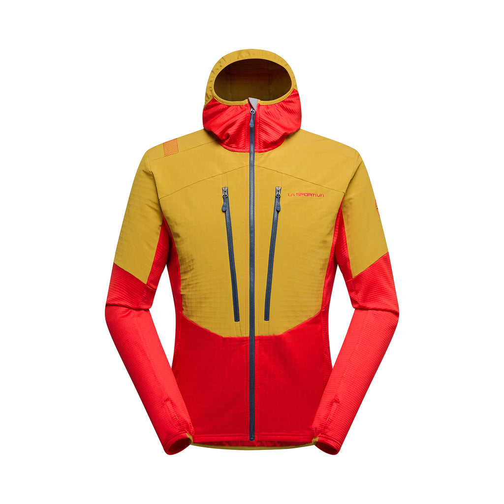 Sweat à capuche technique Session pour homme Savana/Mountain Red Alt View #6
