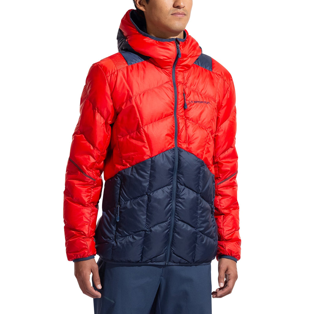 Pinnacle Down Jacket Men's Mountain Red/Night Sky Alt View #1
