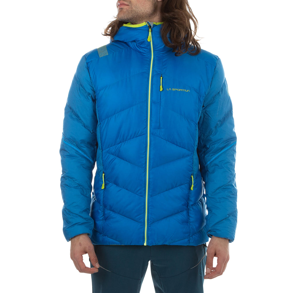 Bivouac Down Jacket Men's Electric Blue/Lime Punch Alt View #1
