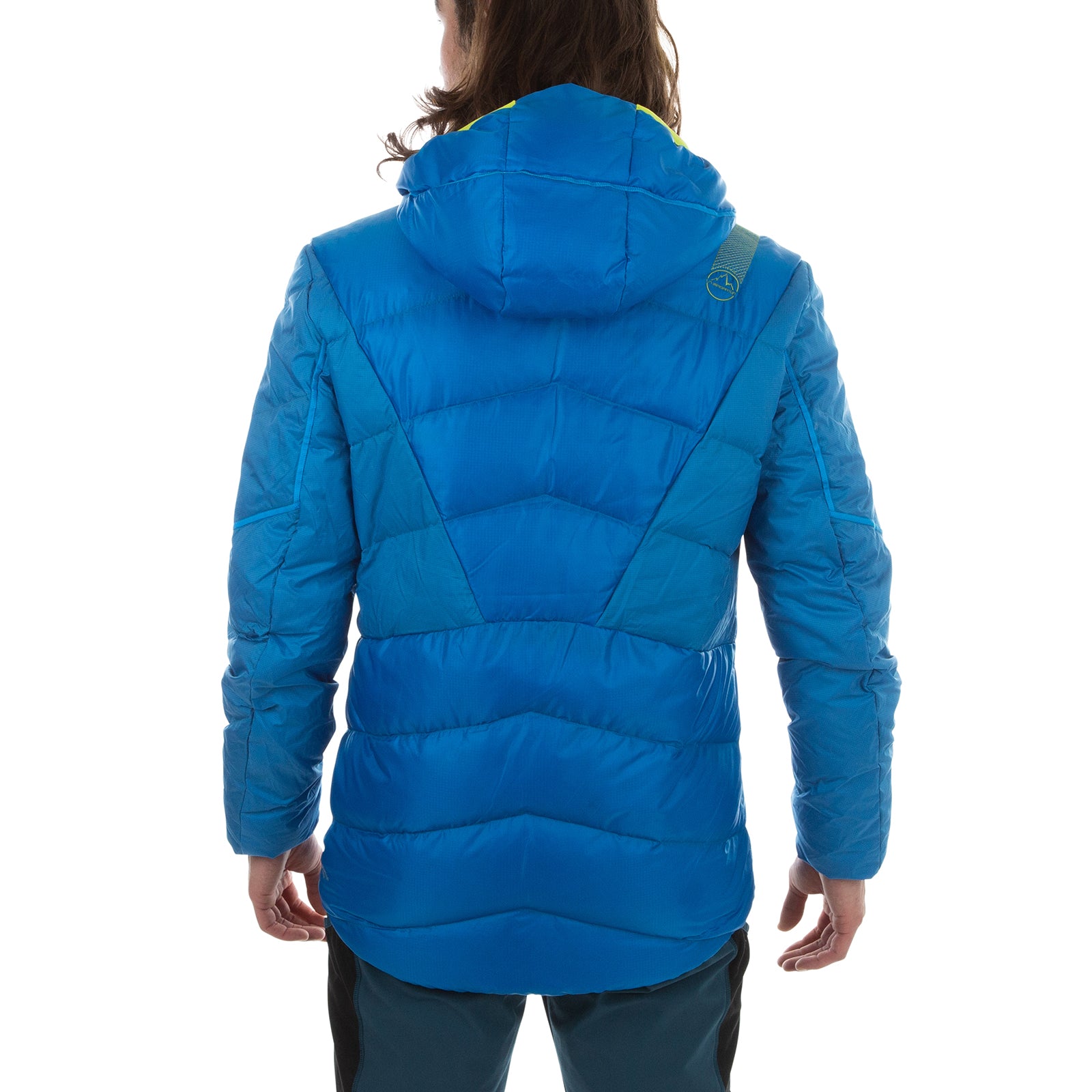 Bivouac Down Jacket Men's Electric Blue/Lime Punch Alt View #2
