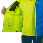 Bivouac Down Jacket Men's Electric Blue/Lime Punch Alt View #6