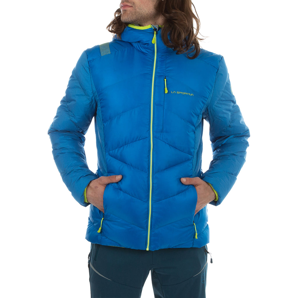 Bivouac Down Jacket Men's Electric Blue/Lime Punch Alt View #7
