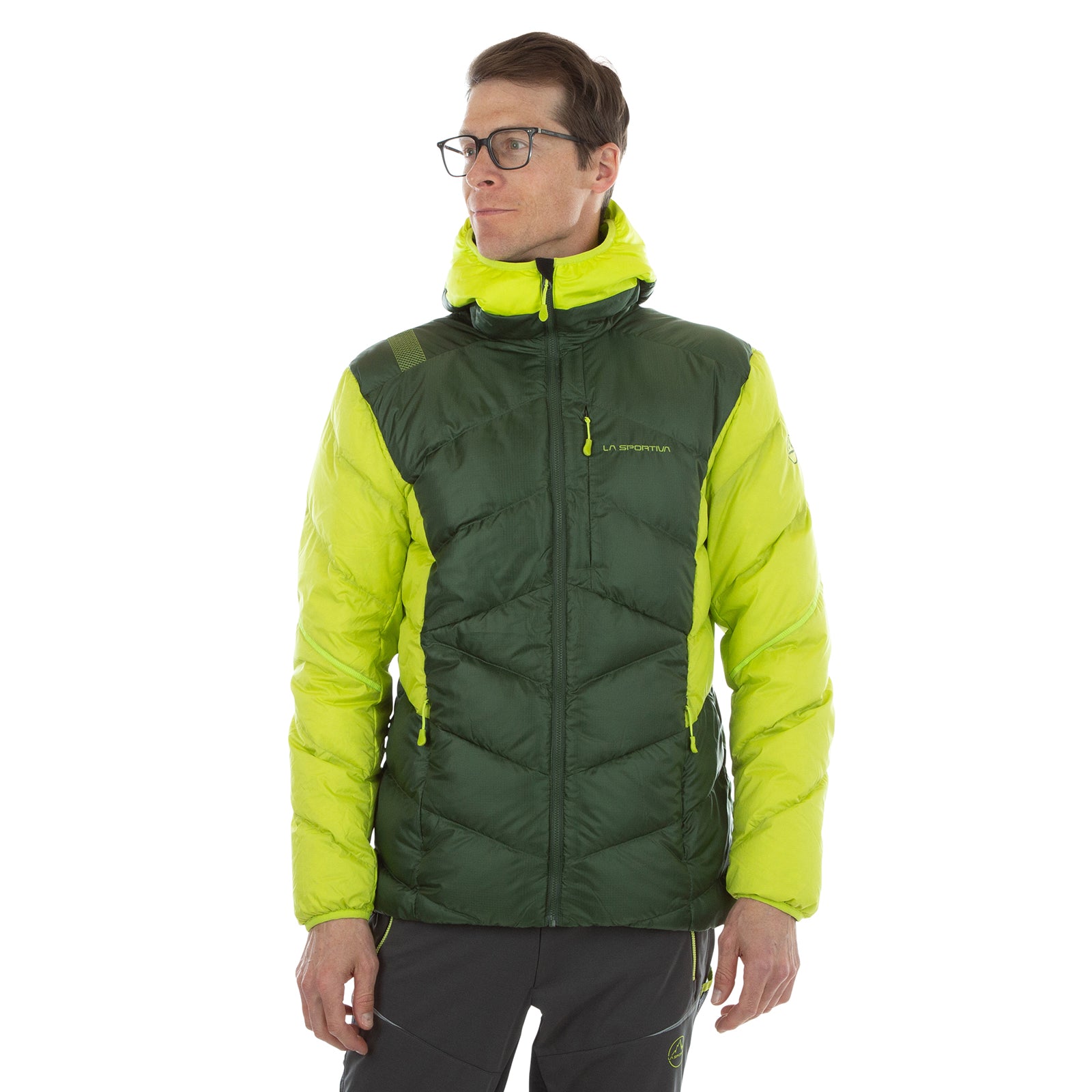 Doudoune Bivouac Homme Punch Forêt/Citron vert