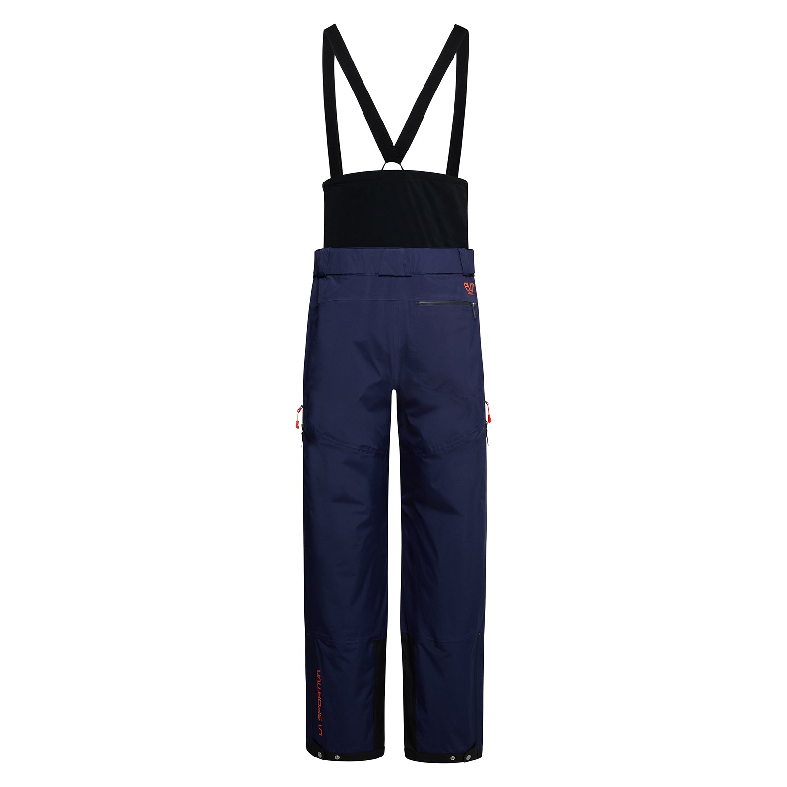 Pantalon à bretelles Chaser EVO Shell pour homme Deep Sea/Cherry Tomato Alt View #4
