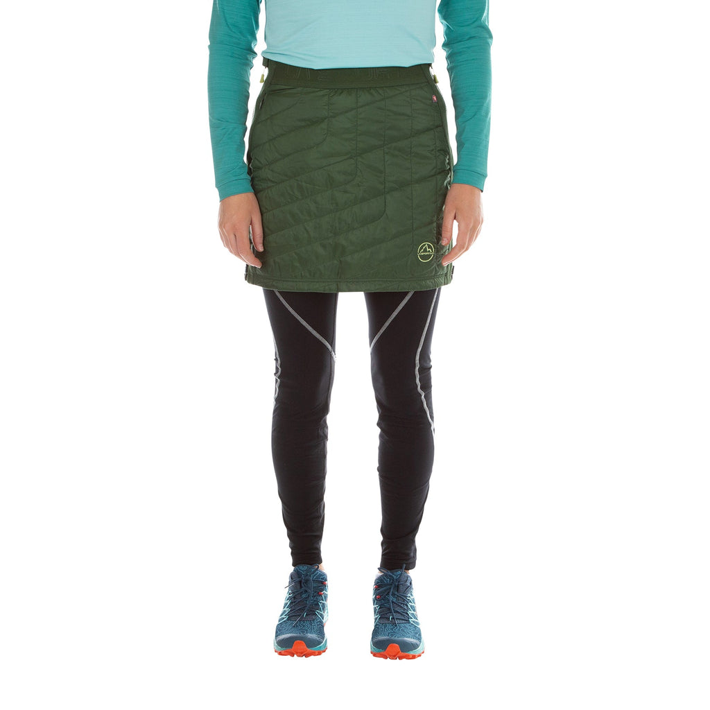 Warm Up Primaloft Skirt Women's Forest/Green Banana Alt View #1
