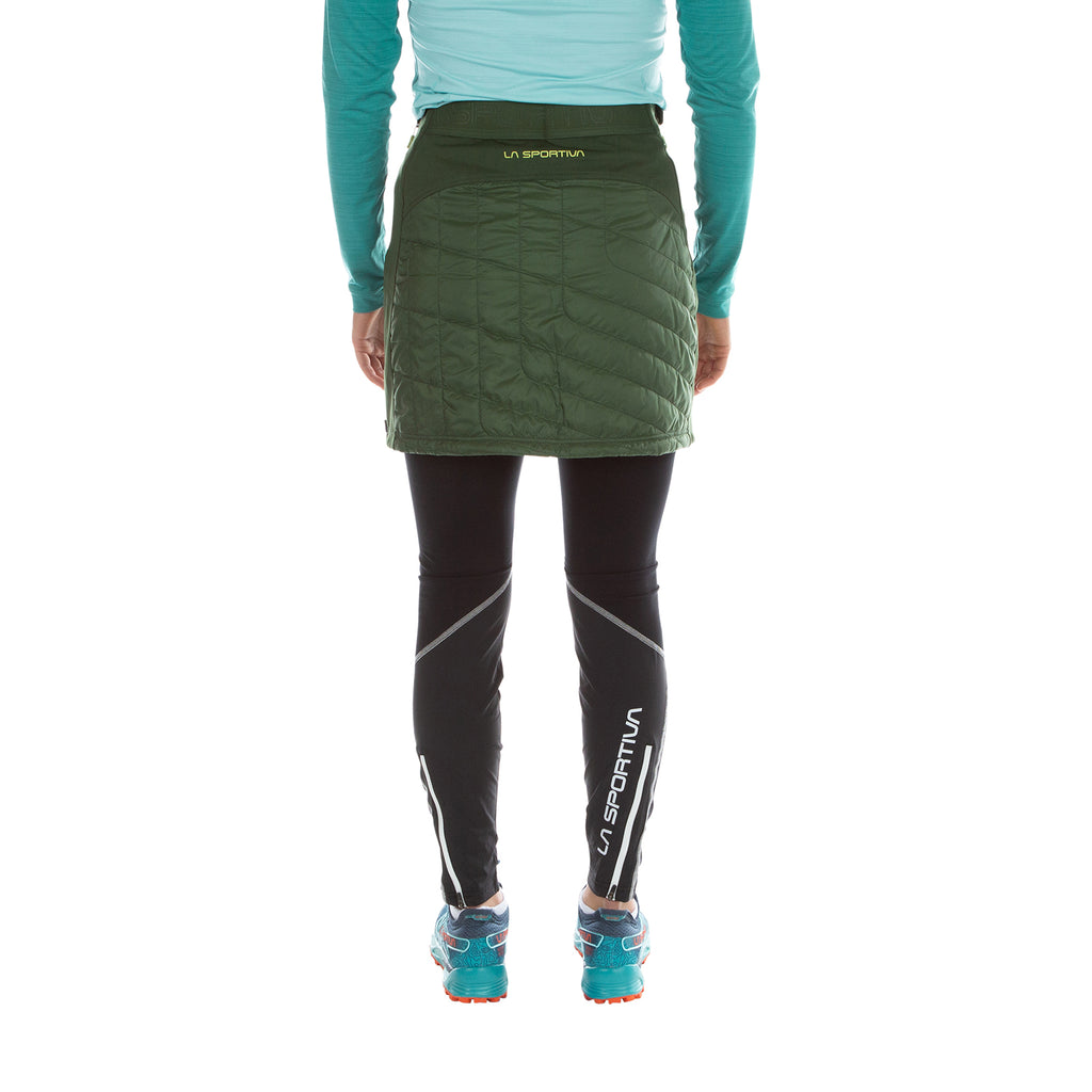 Warm Up Primaloft Skirt Women's Forest/Green Banana Alt View #3
