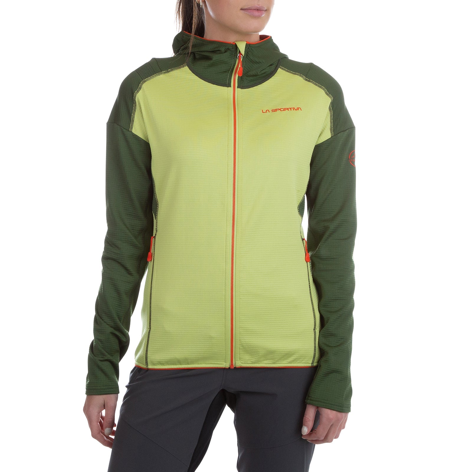 Sweat à capuche Upendo pour femmes Green Banana/Forest