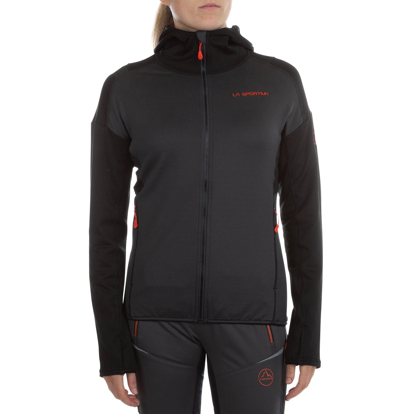 Sweat à capuche Upendo pour femmes Carbon/Cherry Tomato