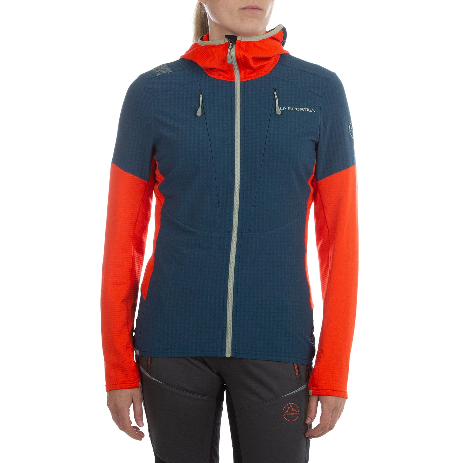 Session Tech Hoody Women's Storm Blue/Cherry Tomato