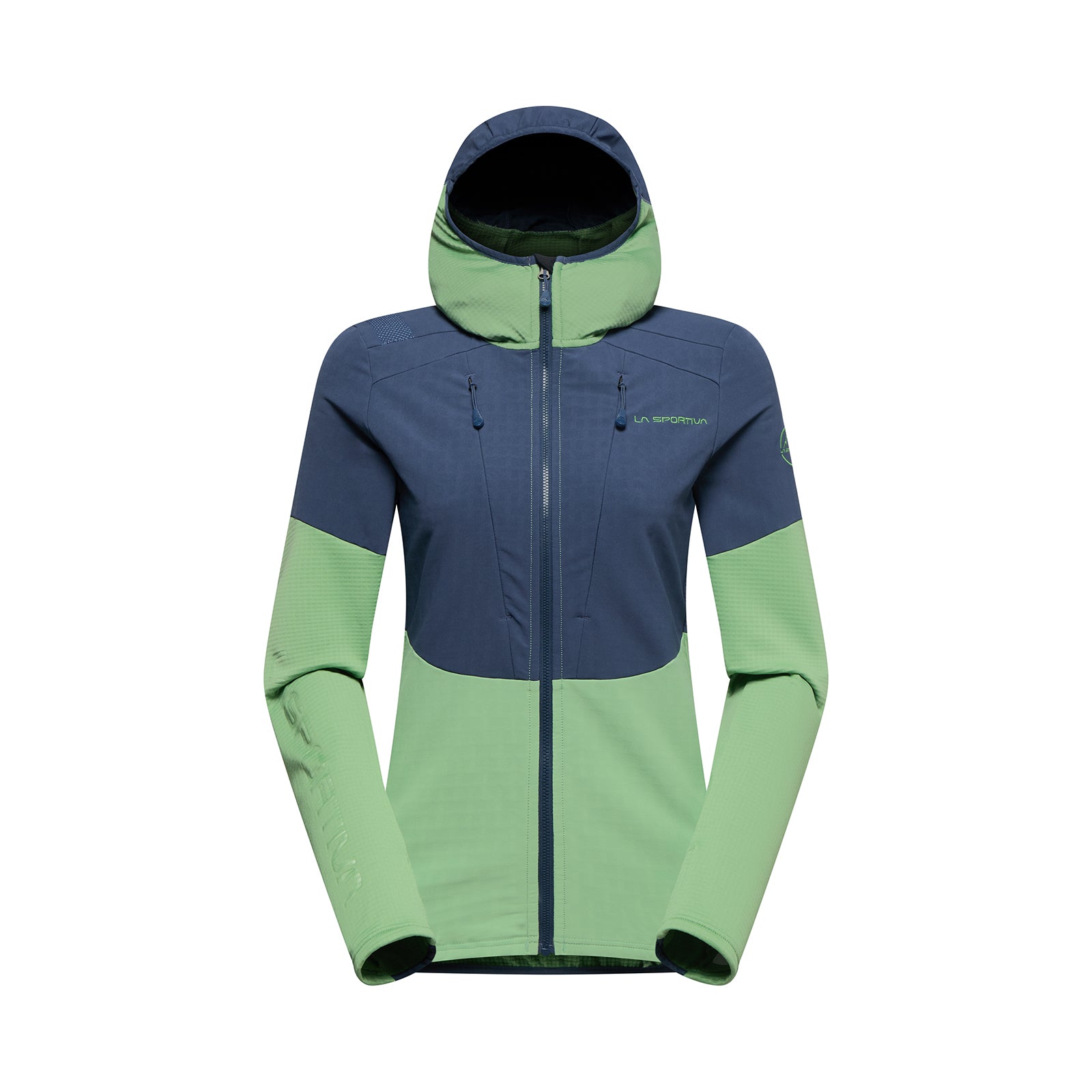 Sweat à capuche technique Session pour femmes Night Sky/Aspen Green Alt View #3
