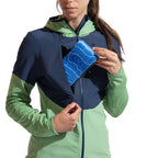 Sweat à capuche technique Session pour femmes Night Sky/Aspen Green Alt View #5
