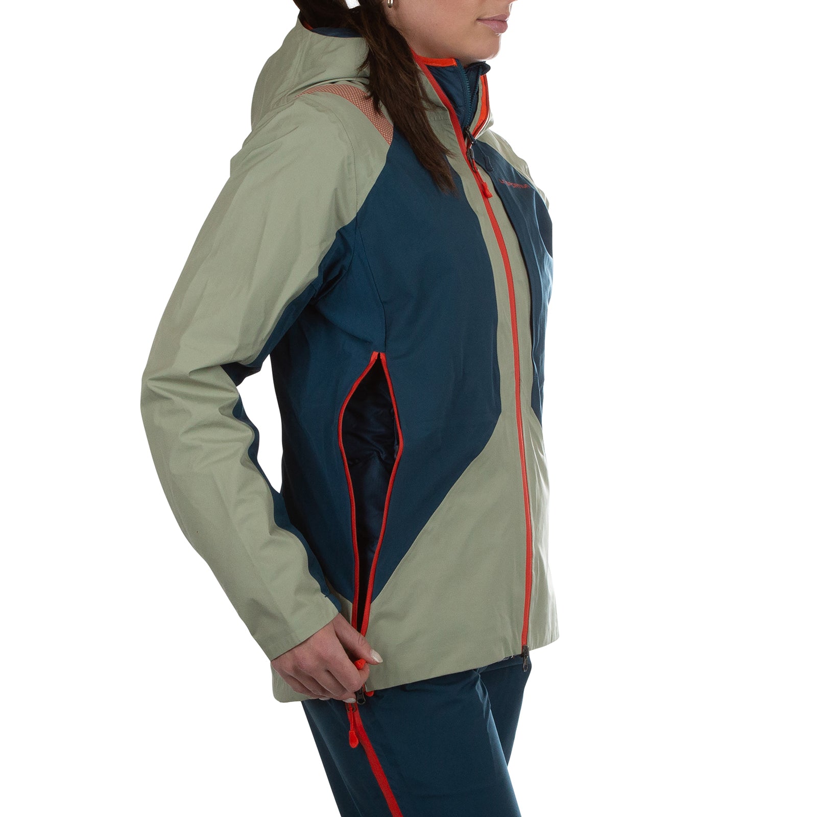 Crizzle EVO Shell Jacket Women's Tea/Storm Blue Alt View #3
