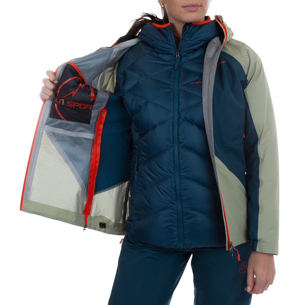 Crizzle EVO Shell Jacket Women's Tea/Storm Blue Alt View #6
