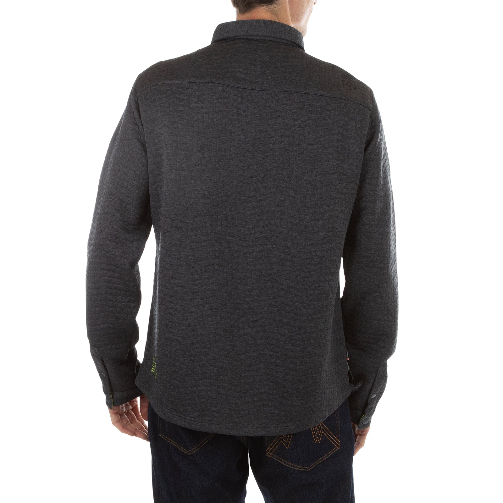 Spacer Shirt Men's Carbon/Lime Punch Alt View #3
