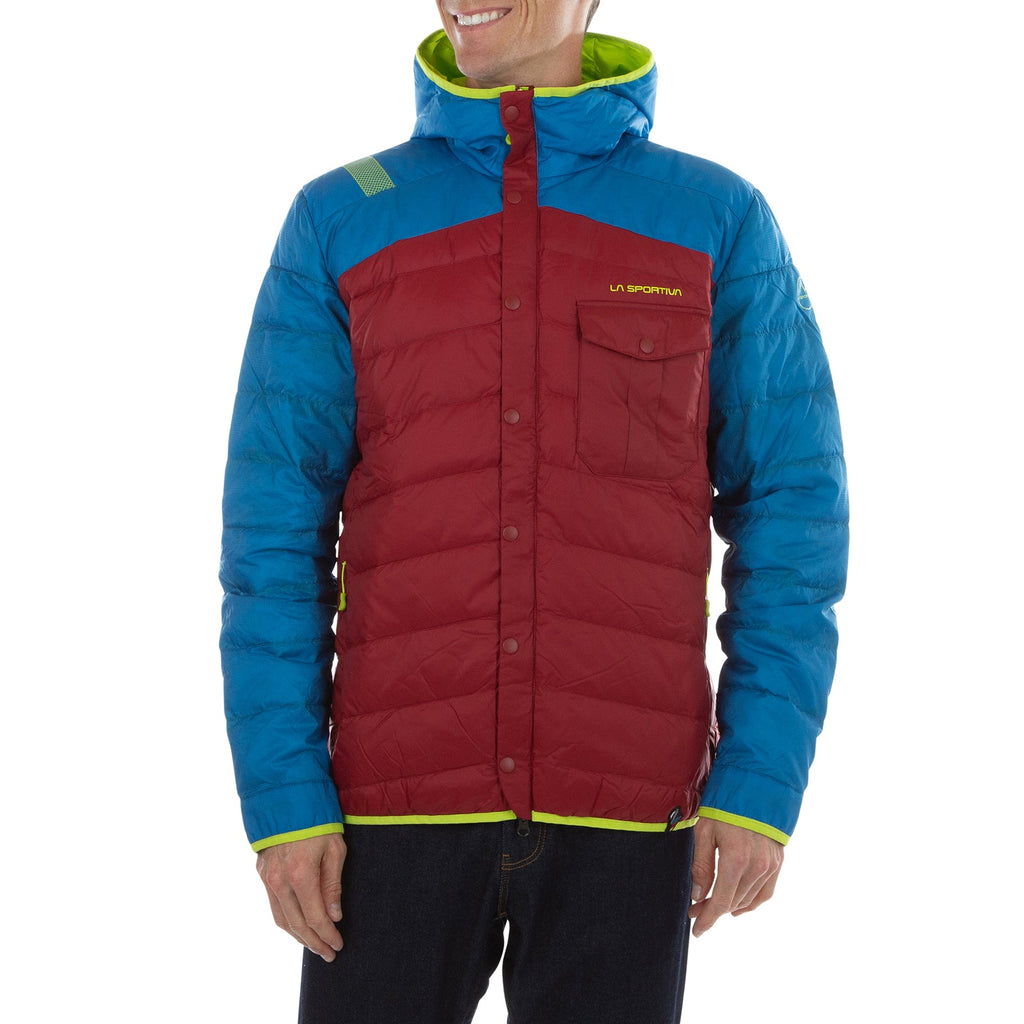 Wild Down Jacket Men's Sangria/Electric Blue Alt View #1
