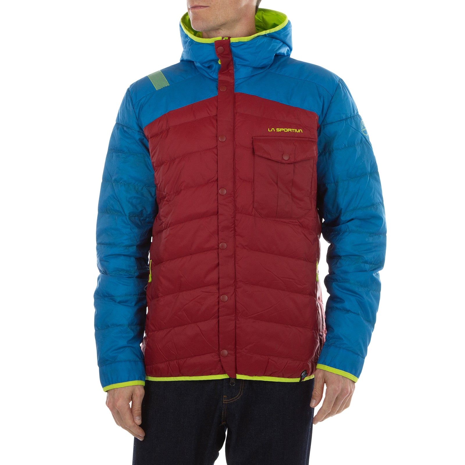 Wild Down Jacket Men's Sangria/Electric Blue Alt View #3
