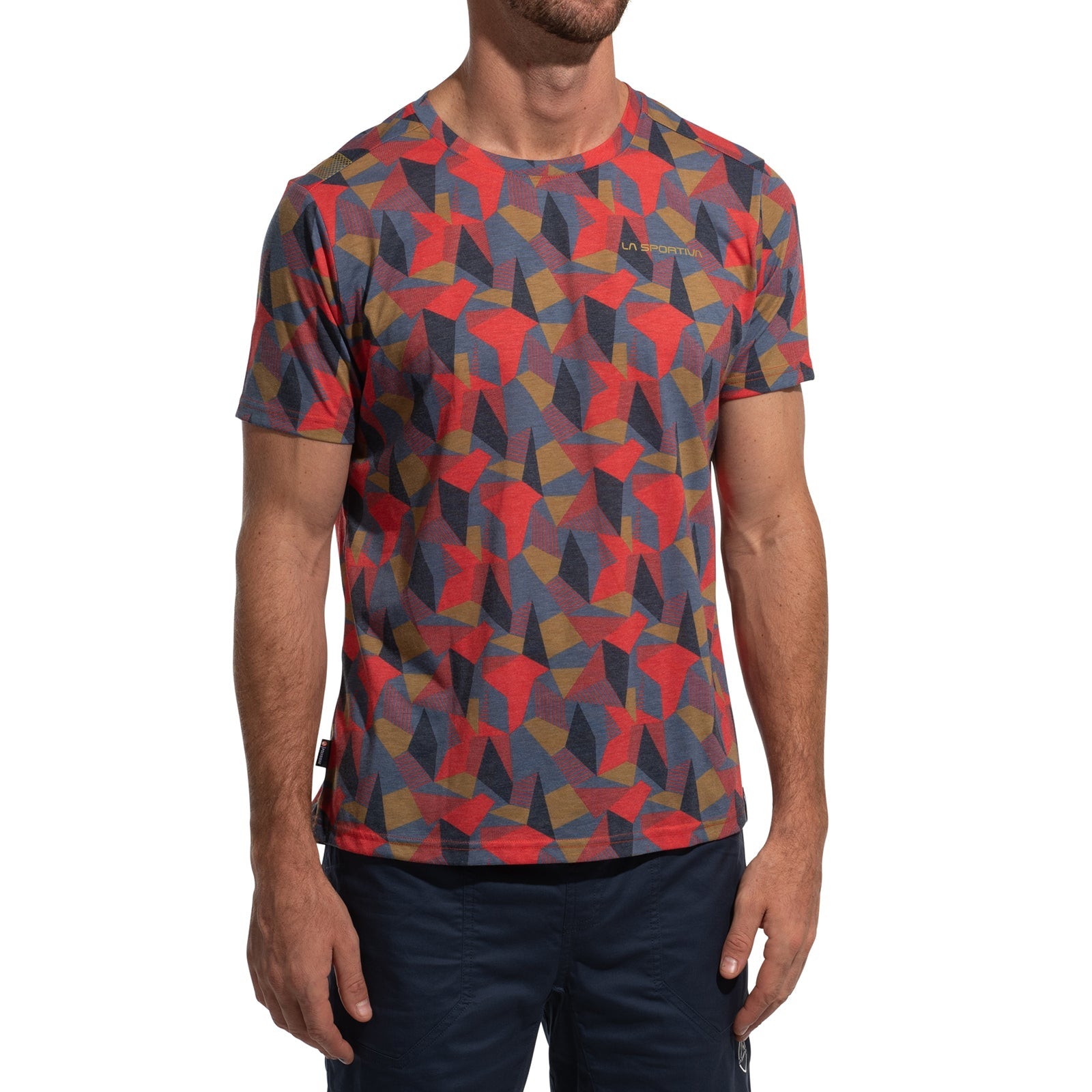 Dimension T-Shirt Homme (2025) Rouge ciel nocturne/montagne