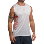 Pacer Tank Men's Chalk/Mountain Red Alt View #1