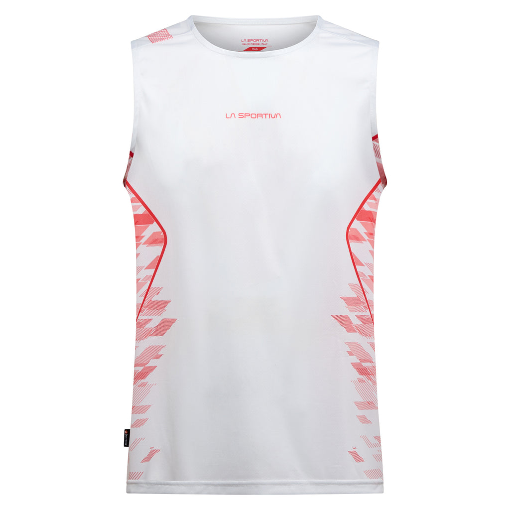 Pacer Tank Men's Chalk/Mountain Red Alt View #3
