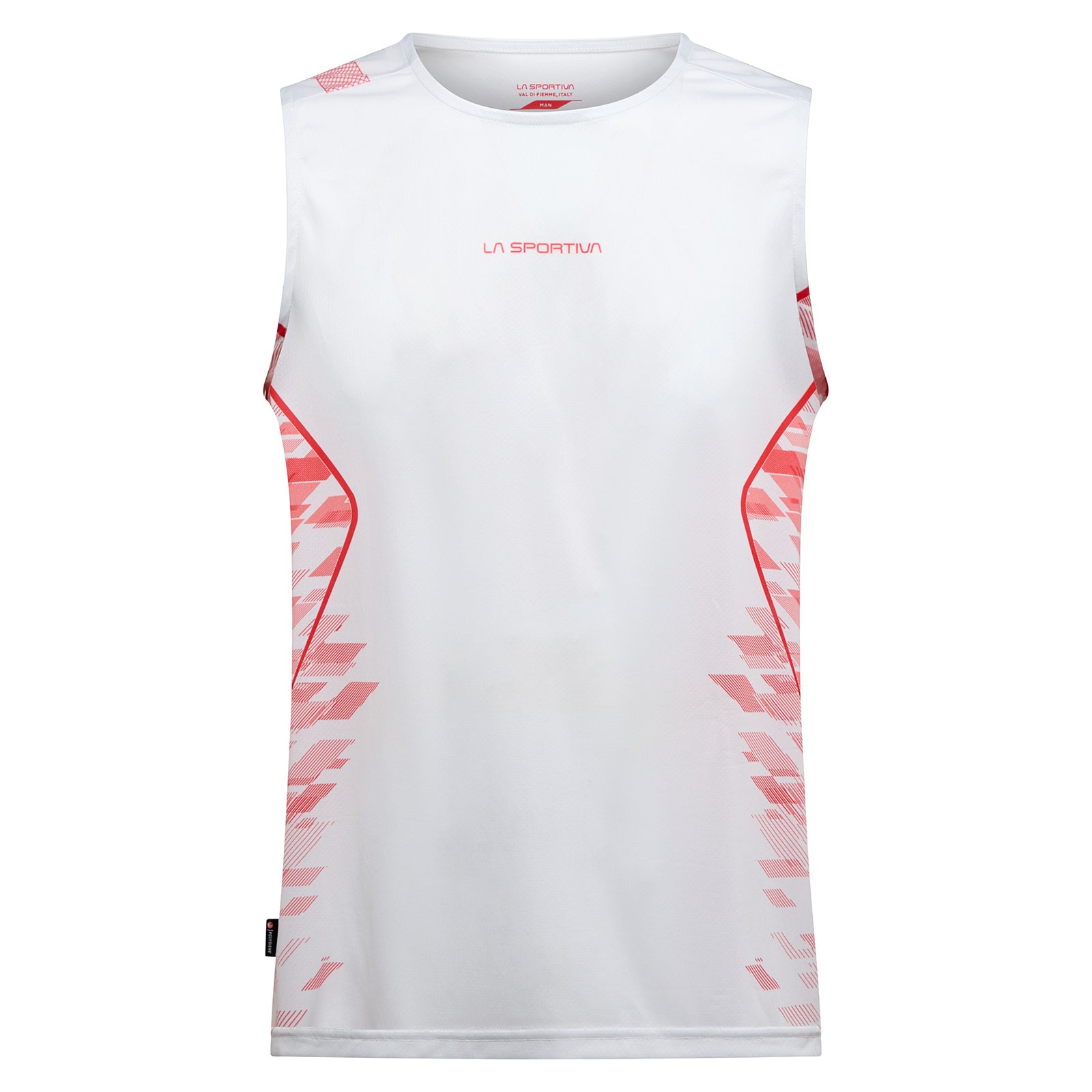 Pacer Tank Men's Chalk/Mountain Red Alt View #3
