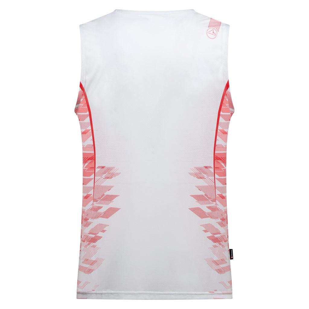 Pacer Tank Men's Chalk/Mountain Red Alt View #4
