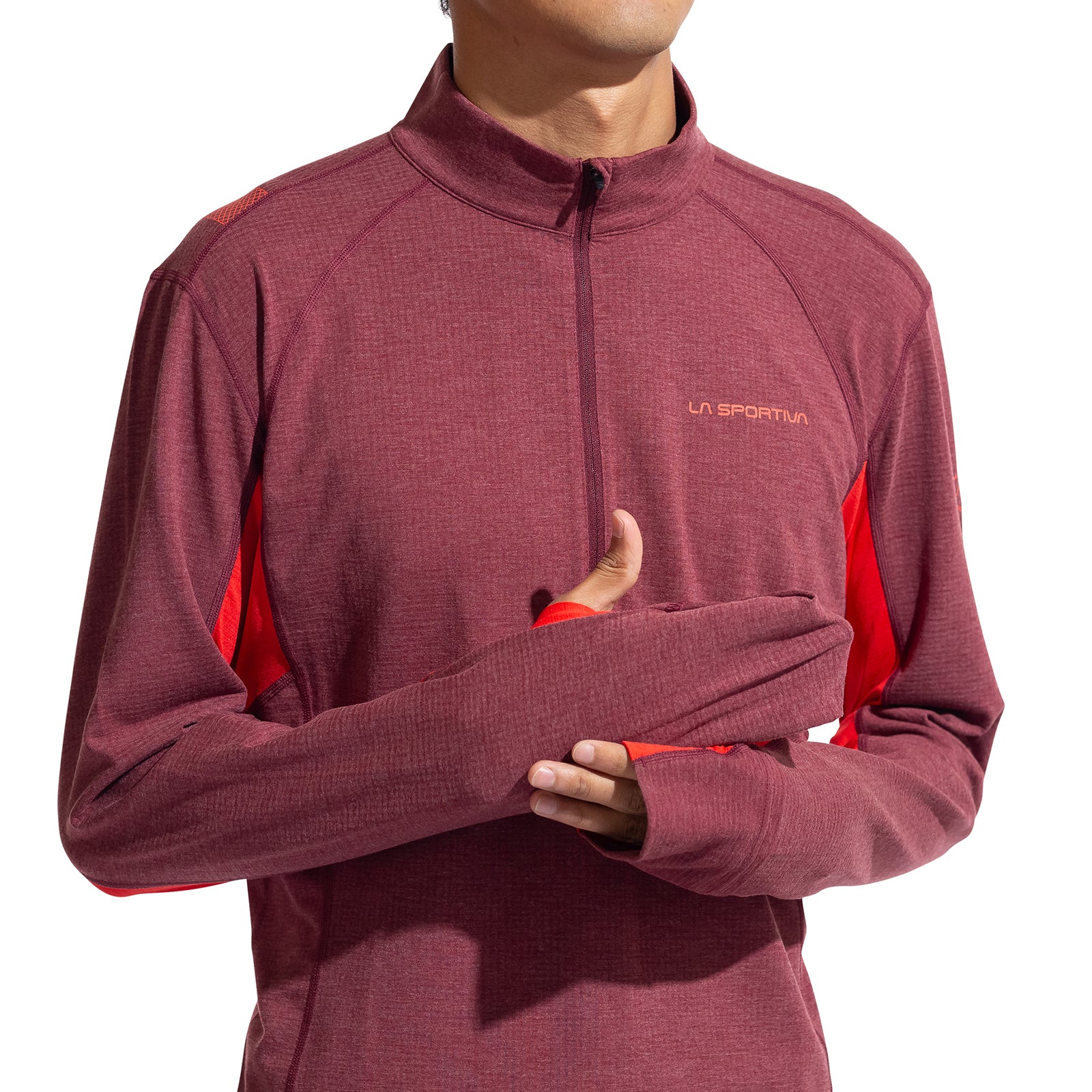 Swift Long Sleeve Men's Redwood/Mountain Red Alt View #3
