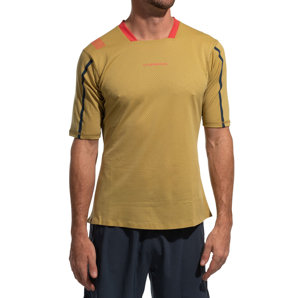 T-shirt Trail Bite pour hommes Rouge savane/montagne Alt View #1
