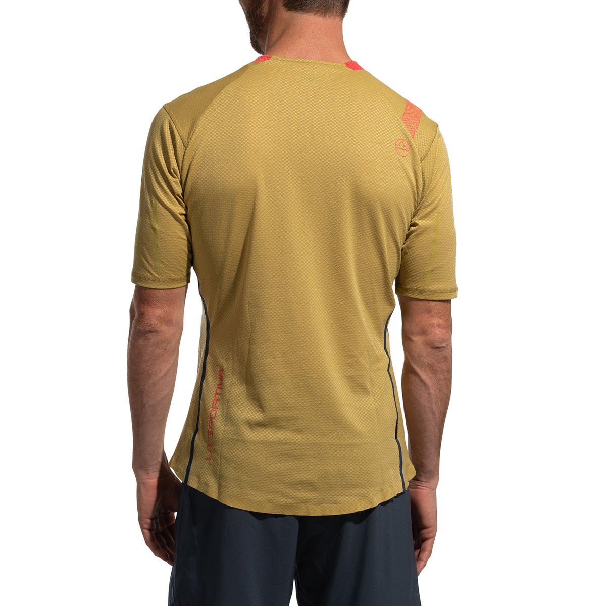 T-shirt Trail Bite pour hommes Rouge savane/montagne Alt View #2
