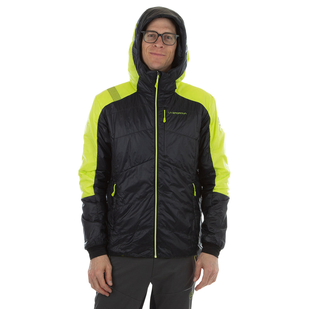 Guide alpin Primaloft Hoody Homme (2024) Punch noir/citron vert Alt View #3
