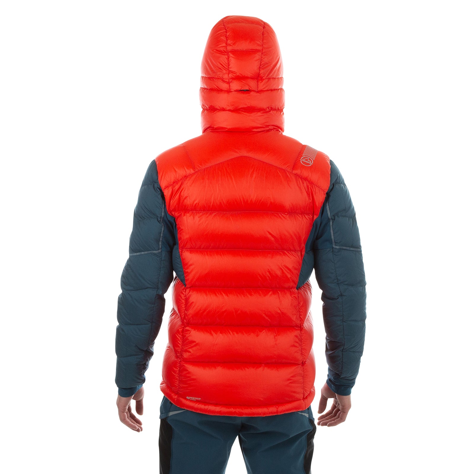 Supercouloir 1000 Down Jacket Men's Poppy/Storm Blue Alt View #4
