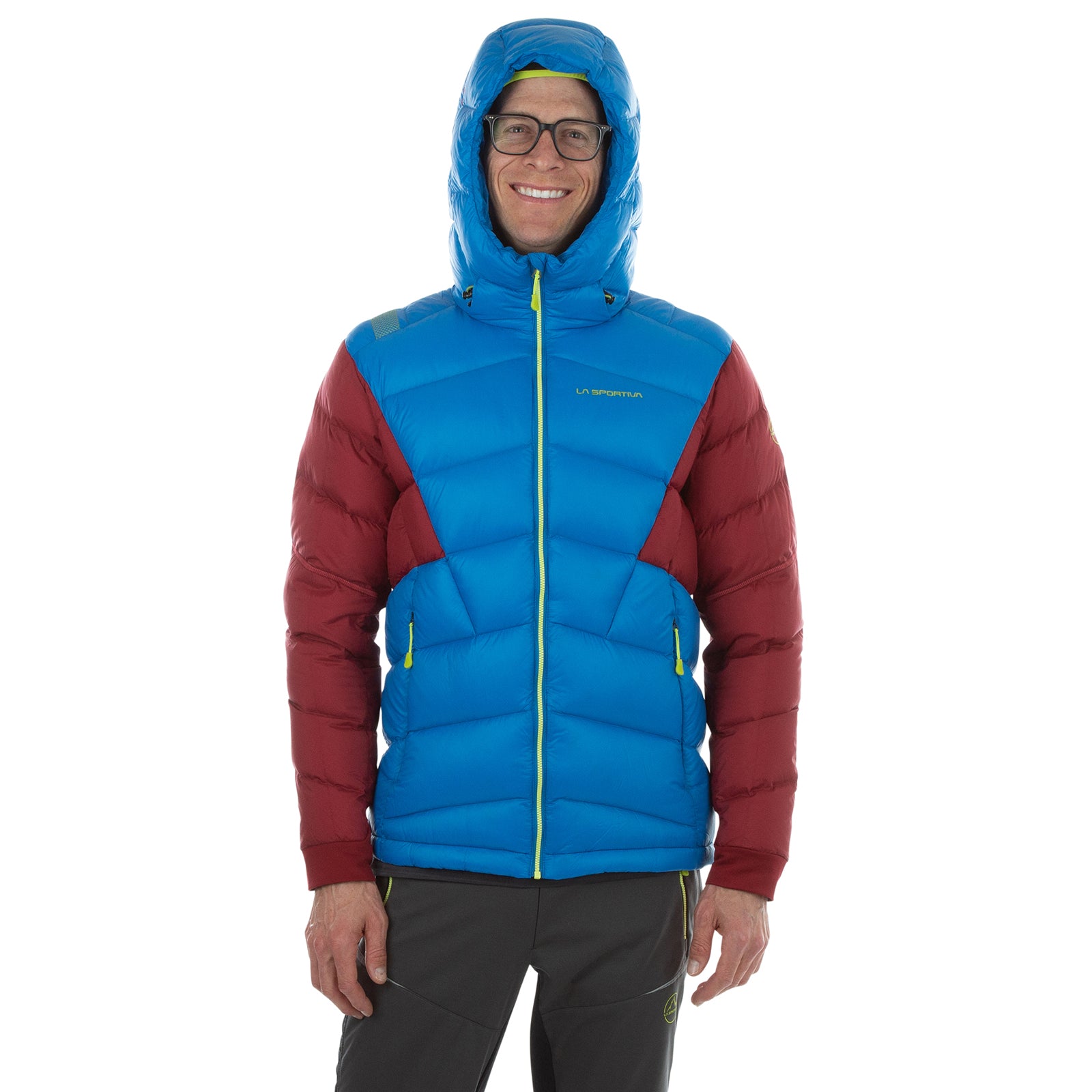 Supercouloir 1000 Down Jacket Men's Electric Blue/Sangria Alt View #3
