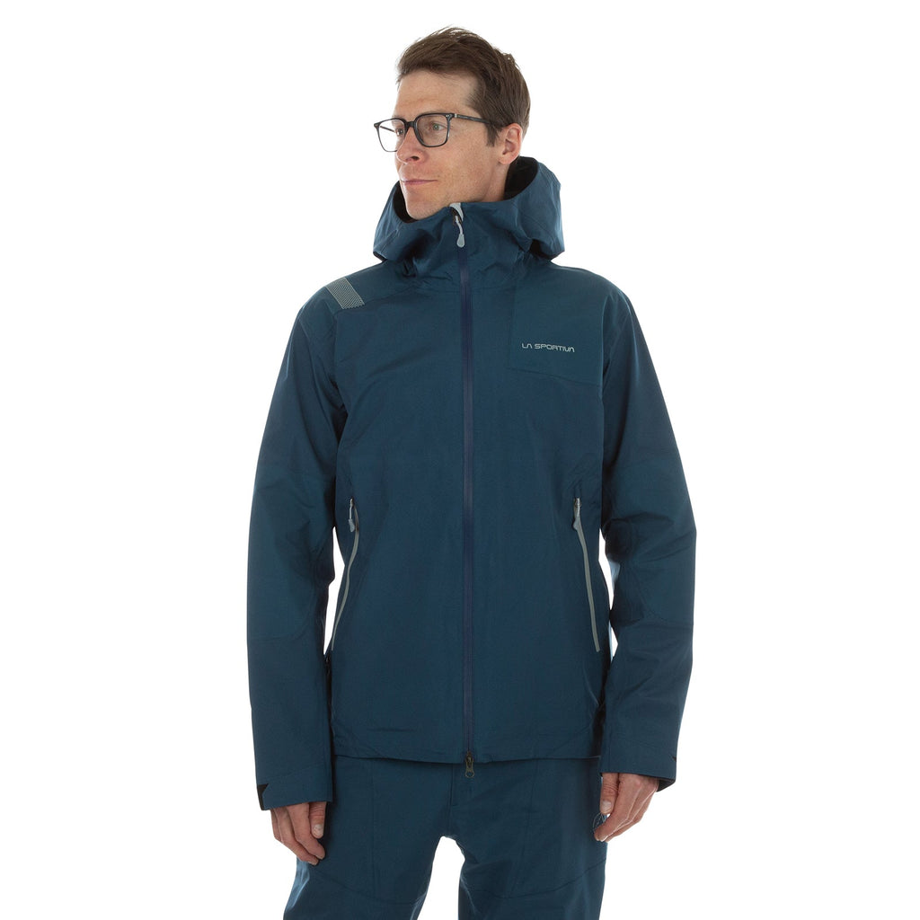 Roseg GTX Jacket Men's Storm Blue/Cloud Alt View #1
