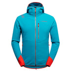 Bristen Thermal Hoody Men's Tropic Blue/Cherry Tomato Alt View #3