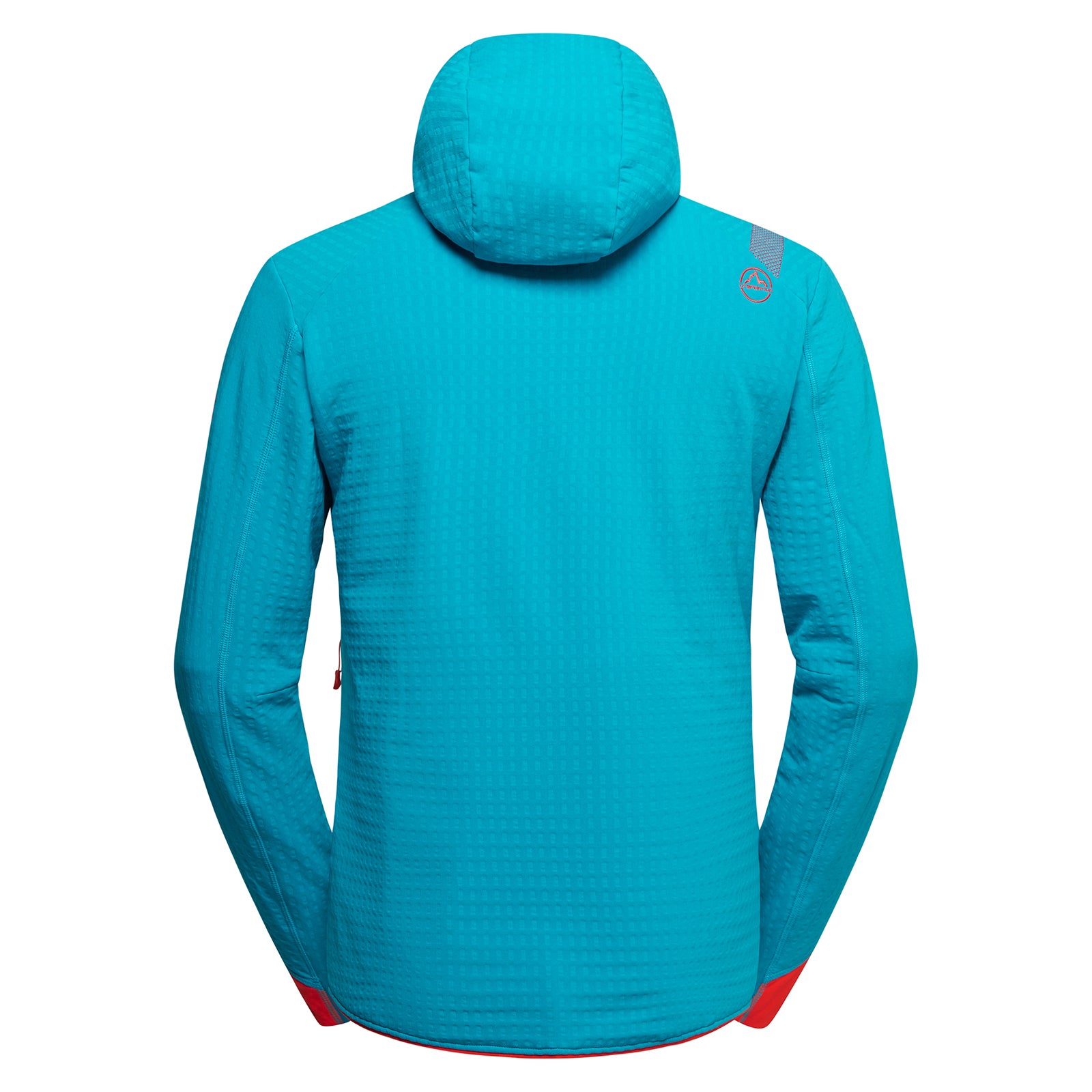 Bristen Thermal Hoody Men's Tropic Blue/Cherry Tomato Alt View #4

