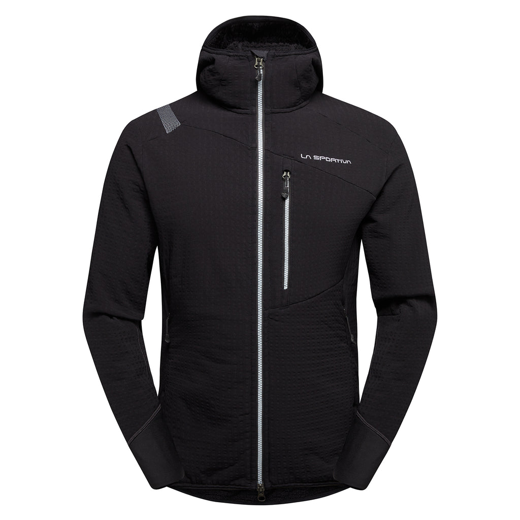 Sweat à capuche thermique Bristen pour homme Noir/Nuage Alt View #3
