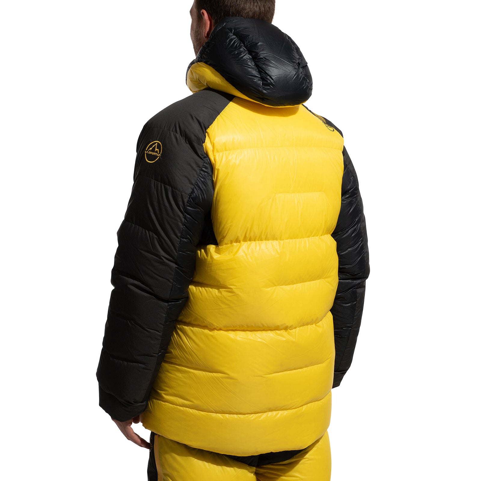 Olympus Tech Down Parka Men's Black/Yellow Alt View #2
