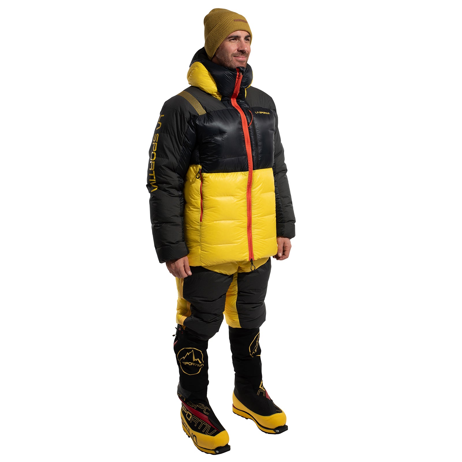 Olympus Tech Down Parka Men's Black/Yellow Alt View #5
