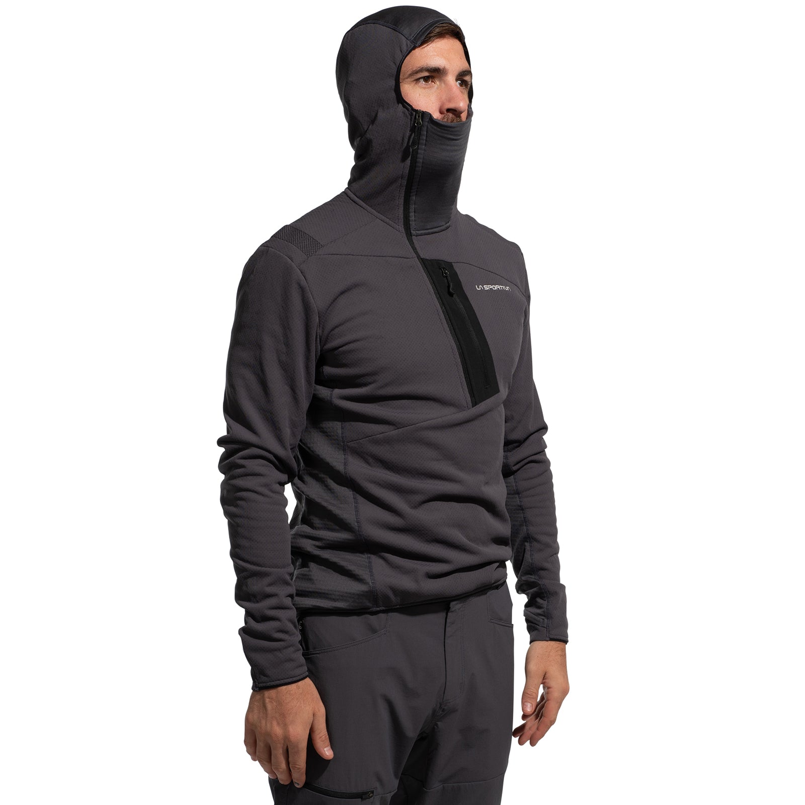 Sweat à capuche Big Wall pour homme (2025) Onyx/Craie Alt View #4
