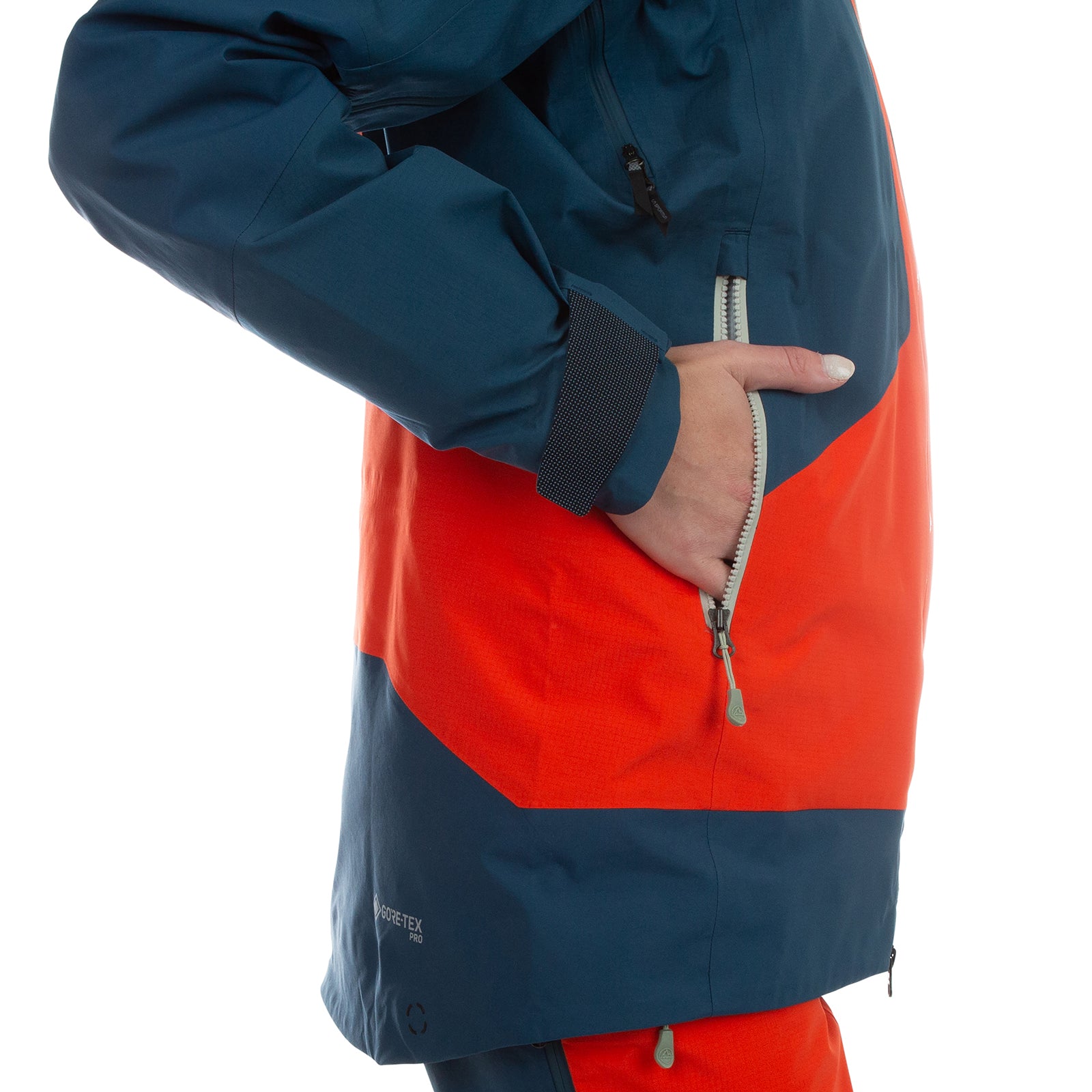 Supercouloir GTX Pro Jacket Women's (2024) Cherry Tomato/Storm Blue Alt View #8

