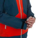 Supercouloir GTX Pro Jacket Women's (2024) Cherry Tomato/Storm Blue Alt View #10