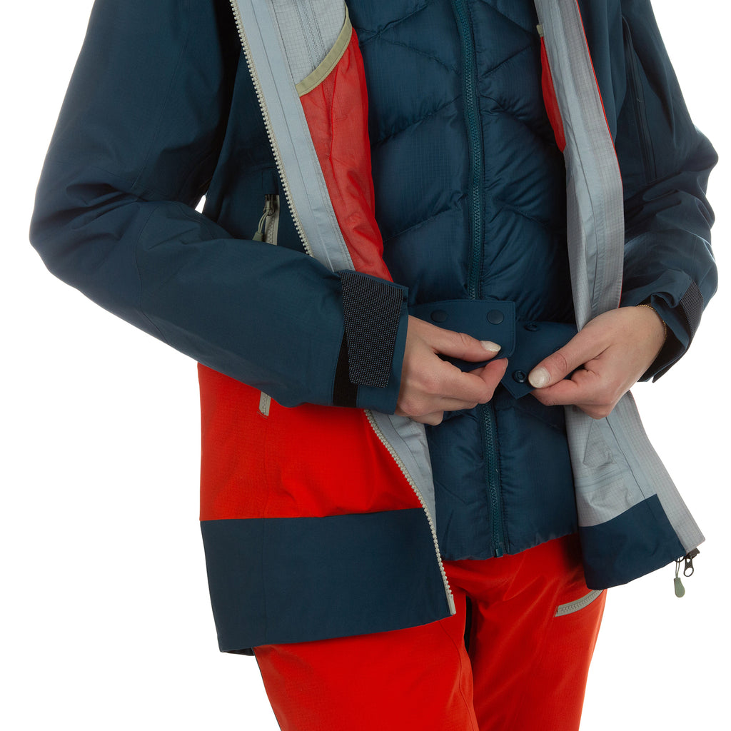 Supercouloir GTX Pro Jacket Women's (2024) Cherry Tomato/Storm Blue Alt View #11
