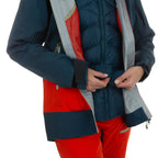 Supercouloir GTX Pro Jacket Women's (2024) Cherry Tomato/Storm Blue Alt View #11