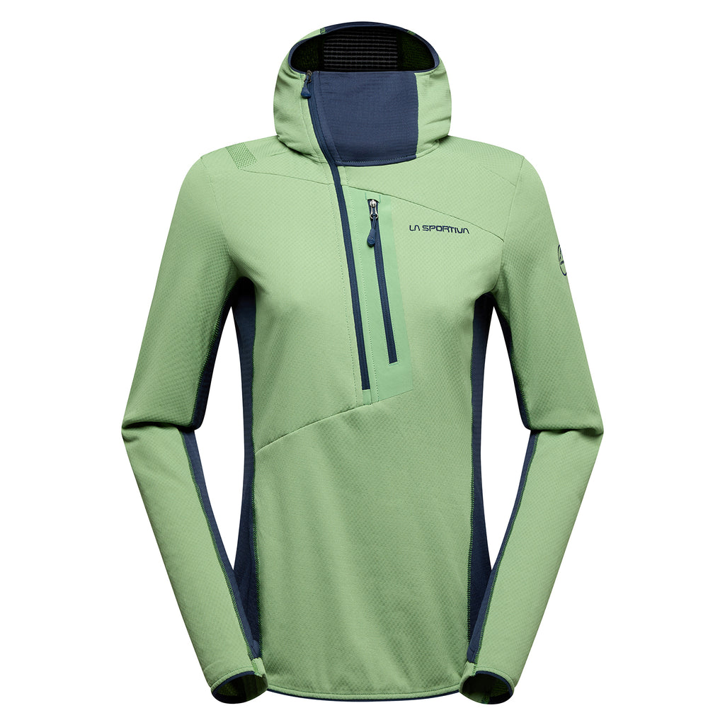 Hoodie "Big Wall" pour femme (2025) Vert Aspen/Ciel nocturne Alt View #3
