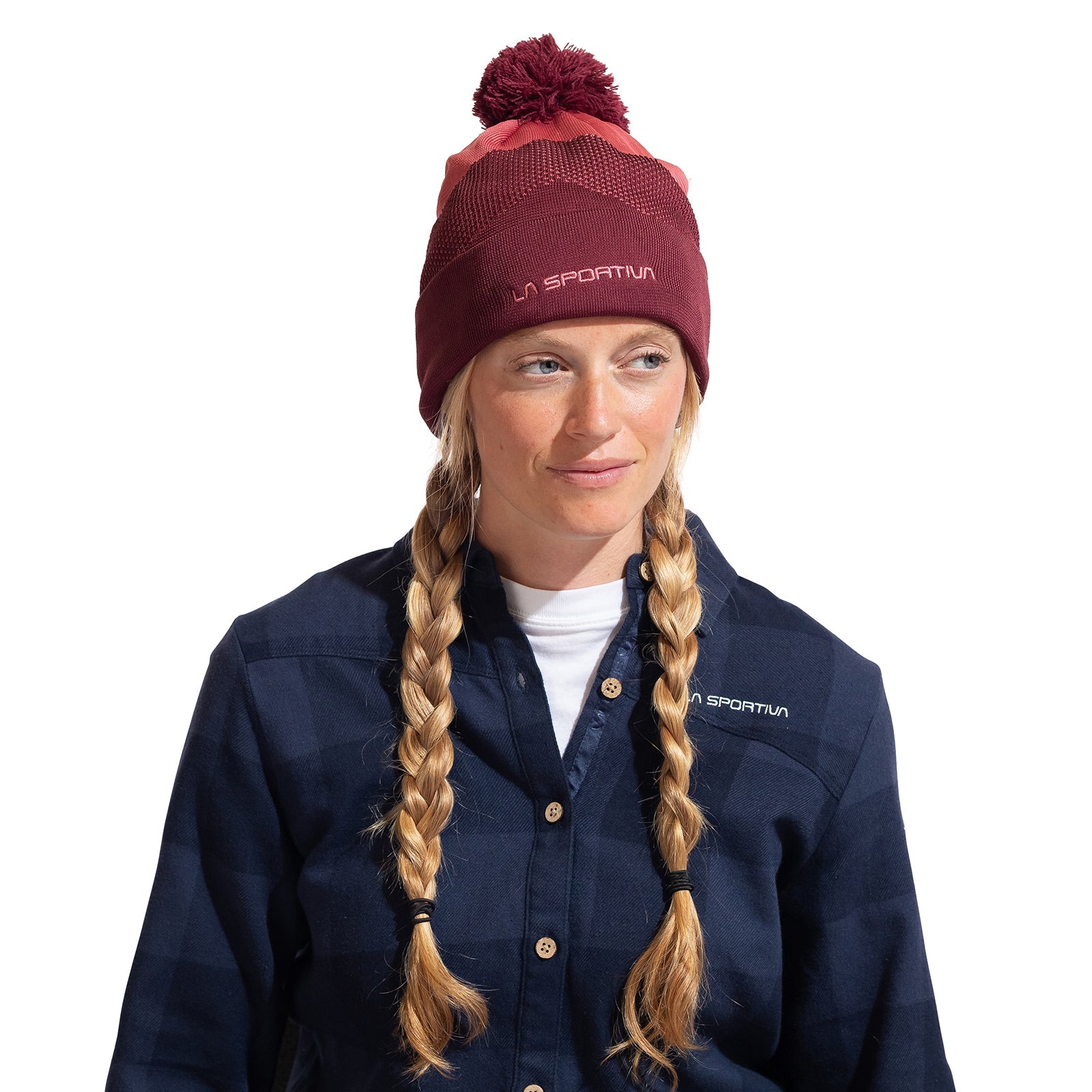 Knitty Beanie Rosebay/Redwood