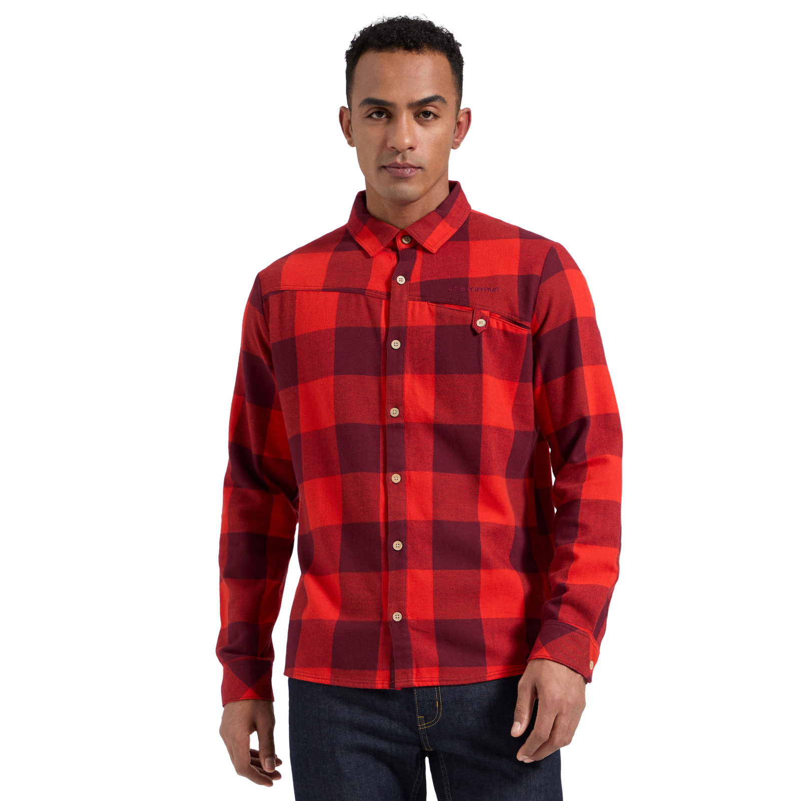 Chemise en flanelle Rambler pour homme Redwood/Mountain Red Alt View #3
